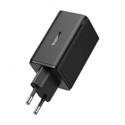 Incarcator retea Baseus GaN6 Pro, 65W, 2x USB si 2x USB-C, Fast Charge, Cablu USB-C la USB-C inclus, Negru 2 Incarcator retea Baseus GaN6 Pro, 65W, 2x USB si 2x USB-C, Fast Charge, Cablu USB-C la USB-C inclus, Negru - imagine 2