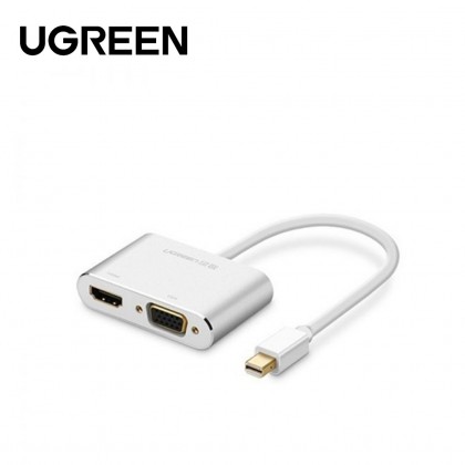 Hub, Ugreen, HDMI/VGA, Full HD 1080p, Compact, Gri