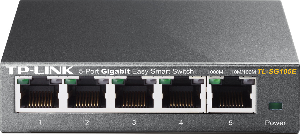 Switch TP-LINK TL-SG105E, 5 x 10/100/1000Mbps 1 Switch TP-LINK TL-SG105E, 5 x 10/100/1000Mbps