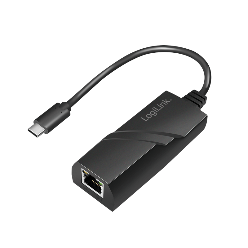 Adaptor placa de retea LOGILINK UA0238A, USB 3.2 Gen1 USB-C, port RJ-45, 1000 Mbps