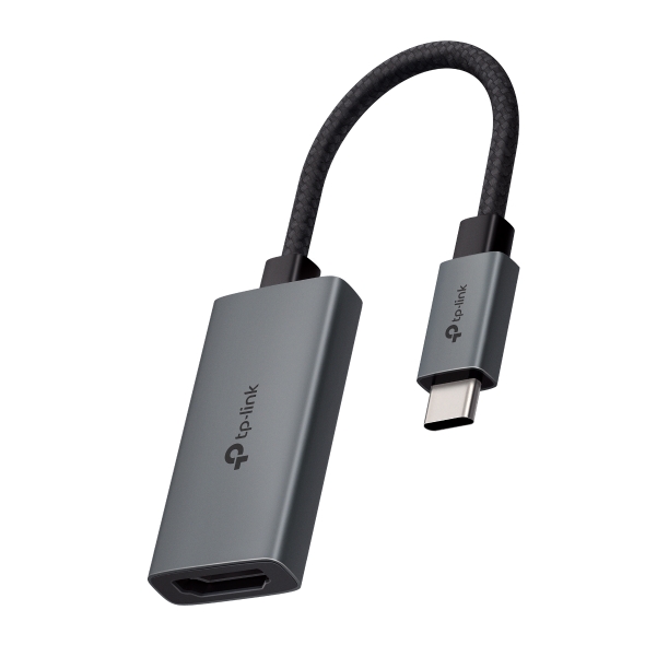 Adaptor video TP-Link UA520C, USB Type-C – HDMI, 4K (3840 x 2160) 60 Hz, Gri