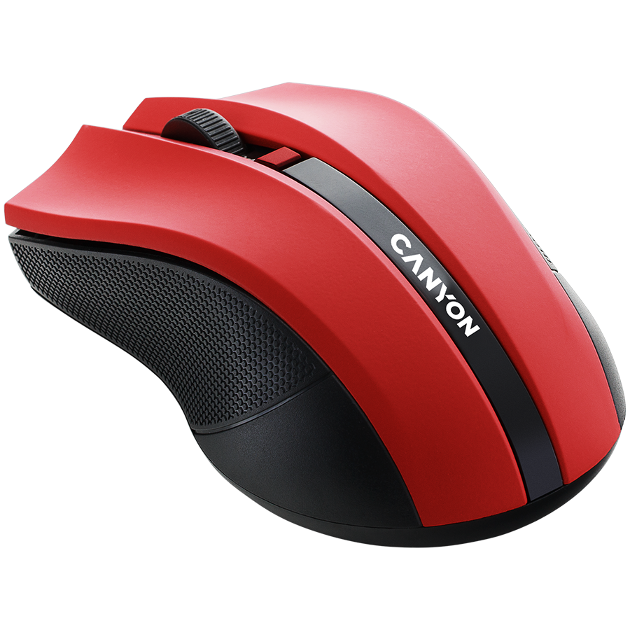 Mouse wireless Canyon, 2.4 GHz, 1600 dpi, Rosu/Negru 4 Mouse wireless Canyon, 2.4 GHz, 1600 dpi, Rosu/Negru - imagine 4