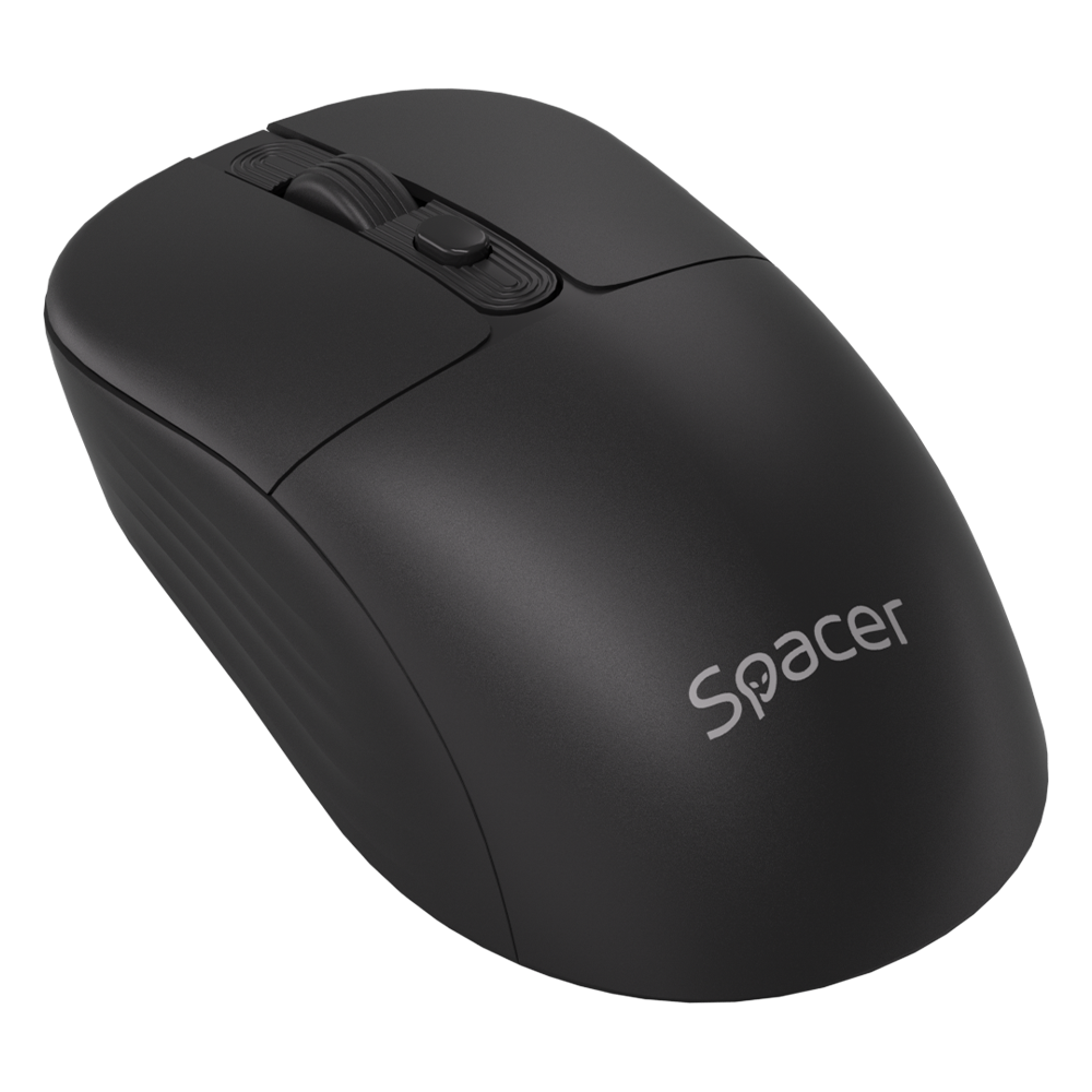 Mouse Spacer SPMO-WS03-BT, Wireless, USB Negru