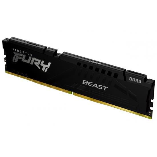 Memorie Kingston FURY Beast Black, DDR5, 32GB, 6000MHz, CL36, 1.35V