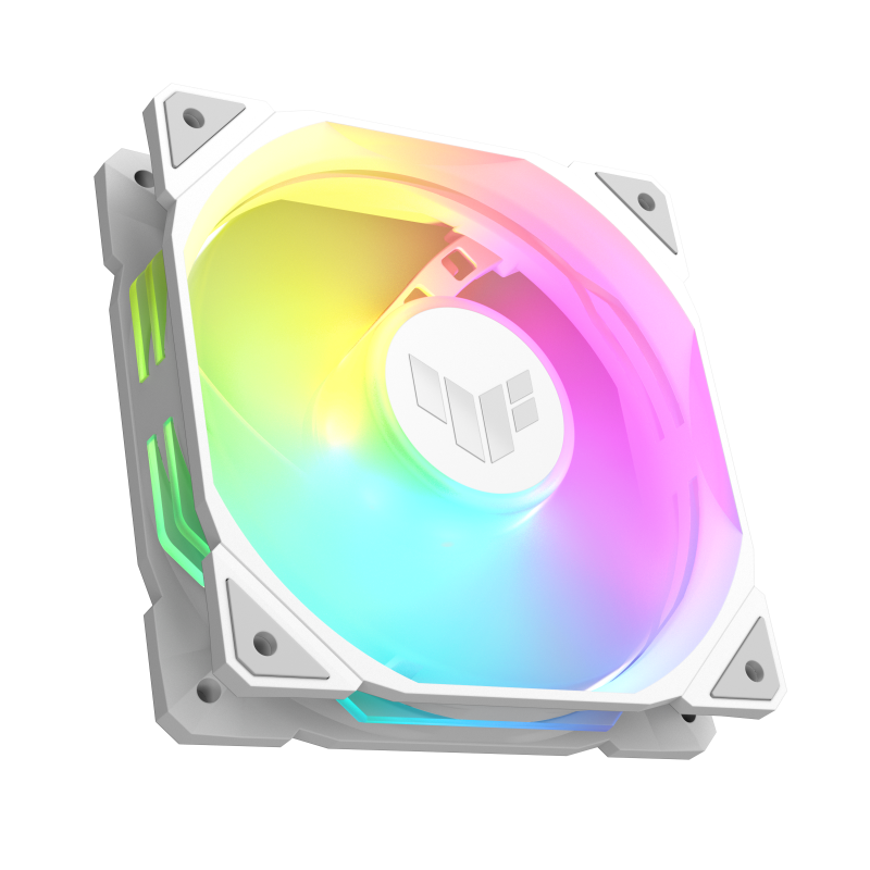 Ventilator Asus TUF Gaming TR120, iluminare aRGB, 120mm, Alb