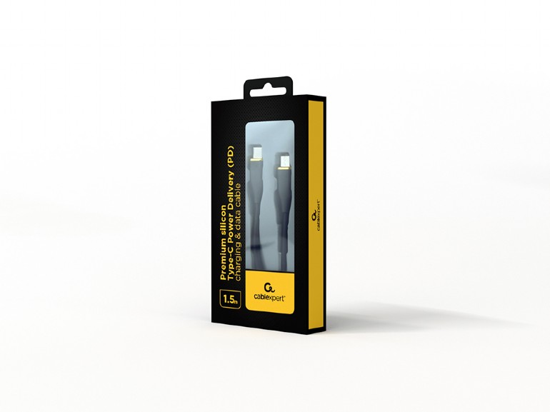 Cablu alimentare si date GEMBIRD, pentru smartphone, USB 2.0 Type-C (T) la USB 2.0 Type-C (T), 60W, 1.5m, protectie silicon, negru 2 Cablu alimentare si date GEMBIRD, pentru smartphone, USB 2.0 Type-C (T) la USB 2.0 Type-C (T), 60W, 1.5m, protectie silicon, negru - imagine 2