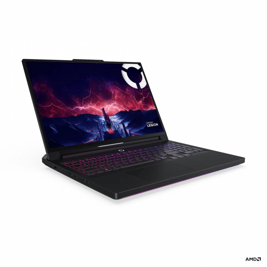Laptop Gaming Lenovo Legion Pro 7 16AFR10H cu procesor AMD Ryzen™ 9 9955HX3D pana la 5.4GHz, 16″ WQXGA, OLED, 240Hz, 64GB DDR5 RAM, 1TB SSD, NVIDIA® GeForce RTX™ 5080 16GB GDDR7, No OS, Eclipse Black