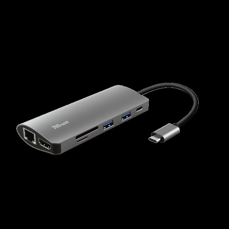 Adaptor multiport Trust Dalyx 7-in-1 23775, USB-C