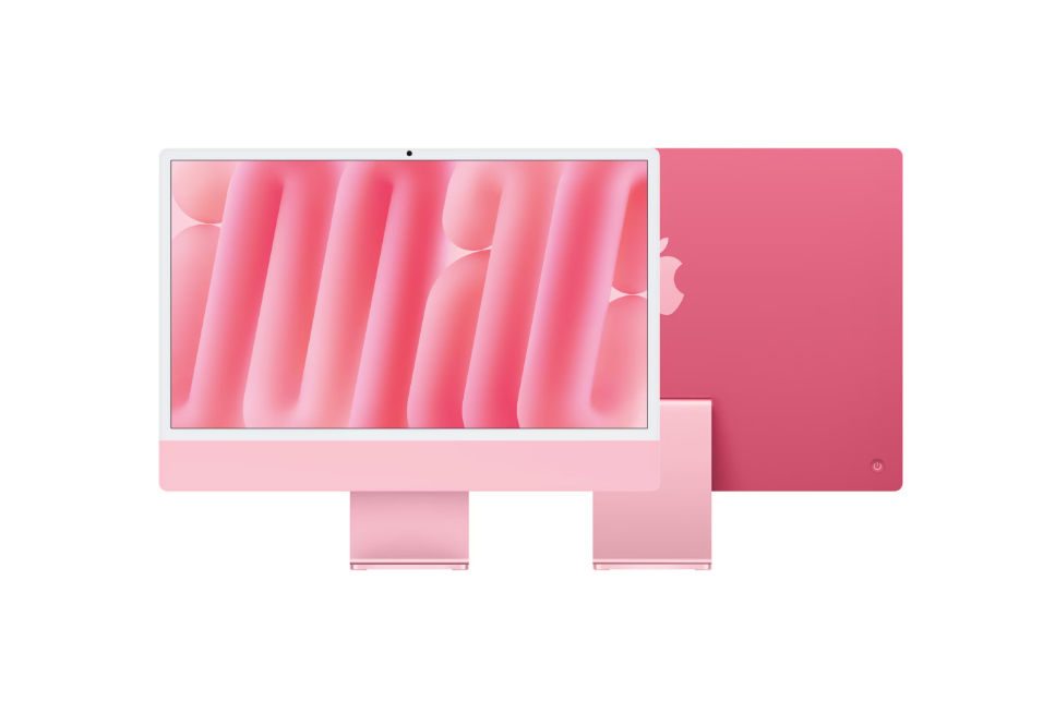 Sistem Desktop PC iMac 24″ (2024) cu procesor Apple M4, 10 nuclee CPU and 10 nuclee GPU, 24″, Retina 4.5K, 16GB, 256GB SSD, Pink