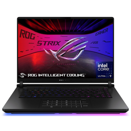 Laptop Gaming ASUS ROG Strix SCAR 16 G635LW cu procesor Intel® Core™ Ultra 9 275HX pana la 5.4GHz, 16″, 2.5K WQXGA, Mini LED, 240Hz, G-Sync, 64GB DDR5, 2TB SSD, NVIDIA® GeForce RTX™ 5080 16GB GDDR7, No OS, Off Black