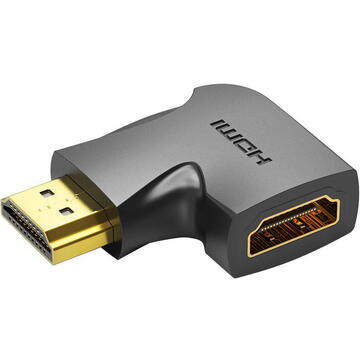 Adaptor video unghiular Vention AIOB0, HDMI tata – HDMI mama, 4K, 60Hz, Negru