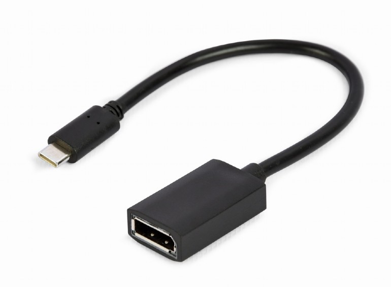 Adaptor, Gembird, USB Type-C/DisplayPort, Negru