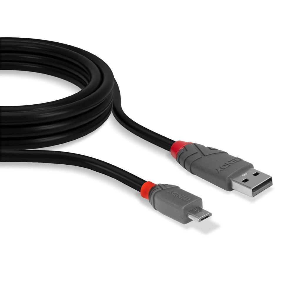 Cablu transfer Lindy LY-36732, USB 2.0 Type A to MicroUSB, 1m, Anthra Line 5 Cablu transfer Lindy LY-36732, USB 2.0 Type A to MicroUSB, 1m, Anthra Line - imagine 5