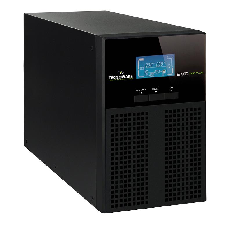 UPS Tecnoware EVO DSP PLUS 1200VA, online, 1080W, negru