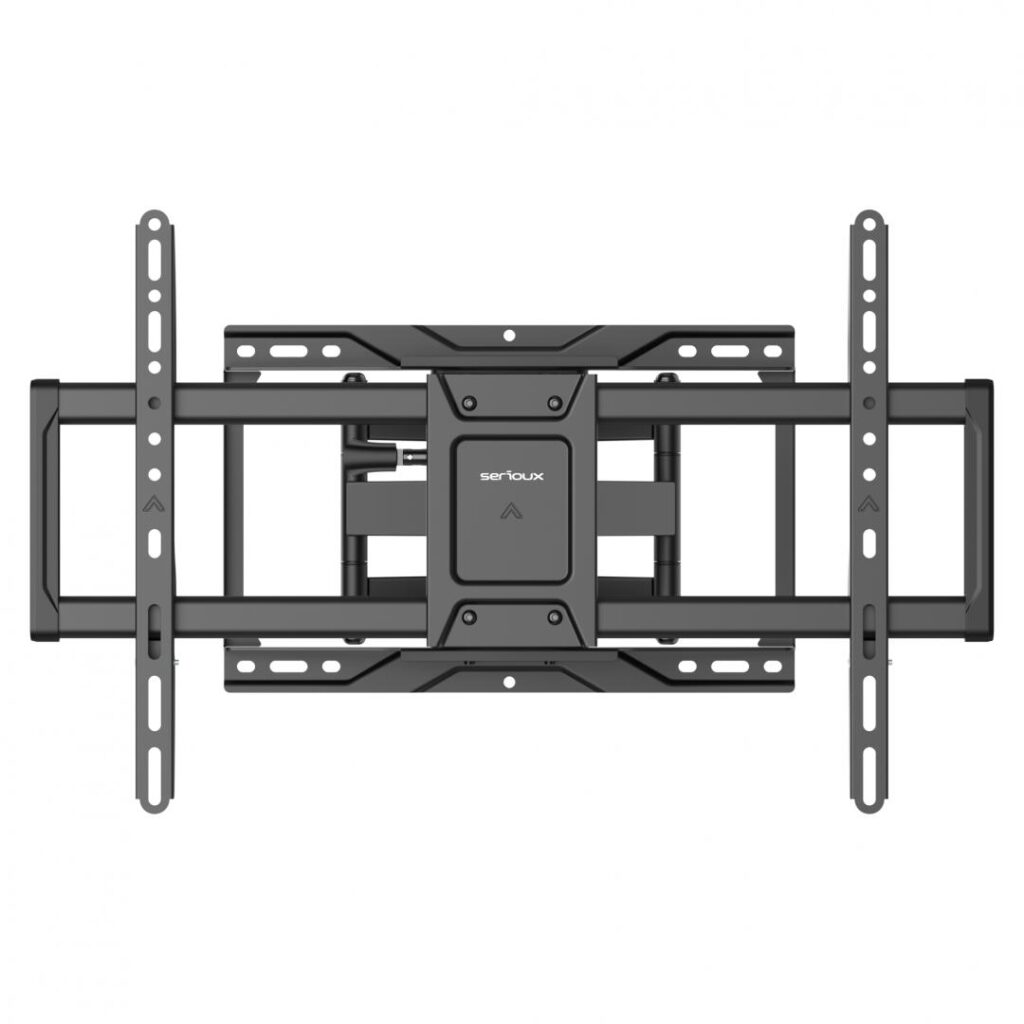 Suport TV de perete Serioux TV86-466, reglabil, 37″-90″ (93cm-228cm), Negru