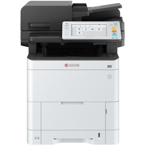 Multifunctional laser COLOR Kyocera ECOSYS MA3500CIX A4, 35 ppm, DUAL SCAN ADF, duplex, USB, retea, tava hartie frontala 250 coli si tava bypass 100 coli, tonere starter 3500 pagini negru si 2500 pagini color C/M/Y incluse