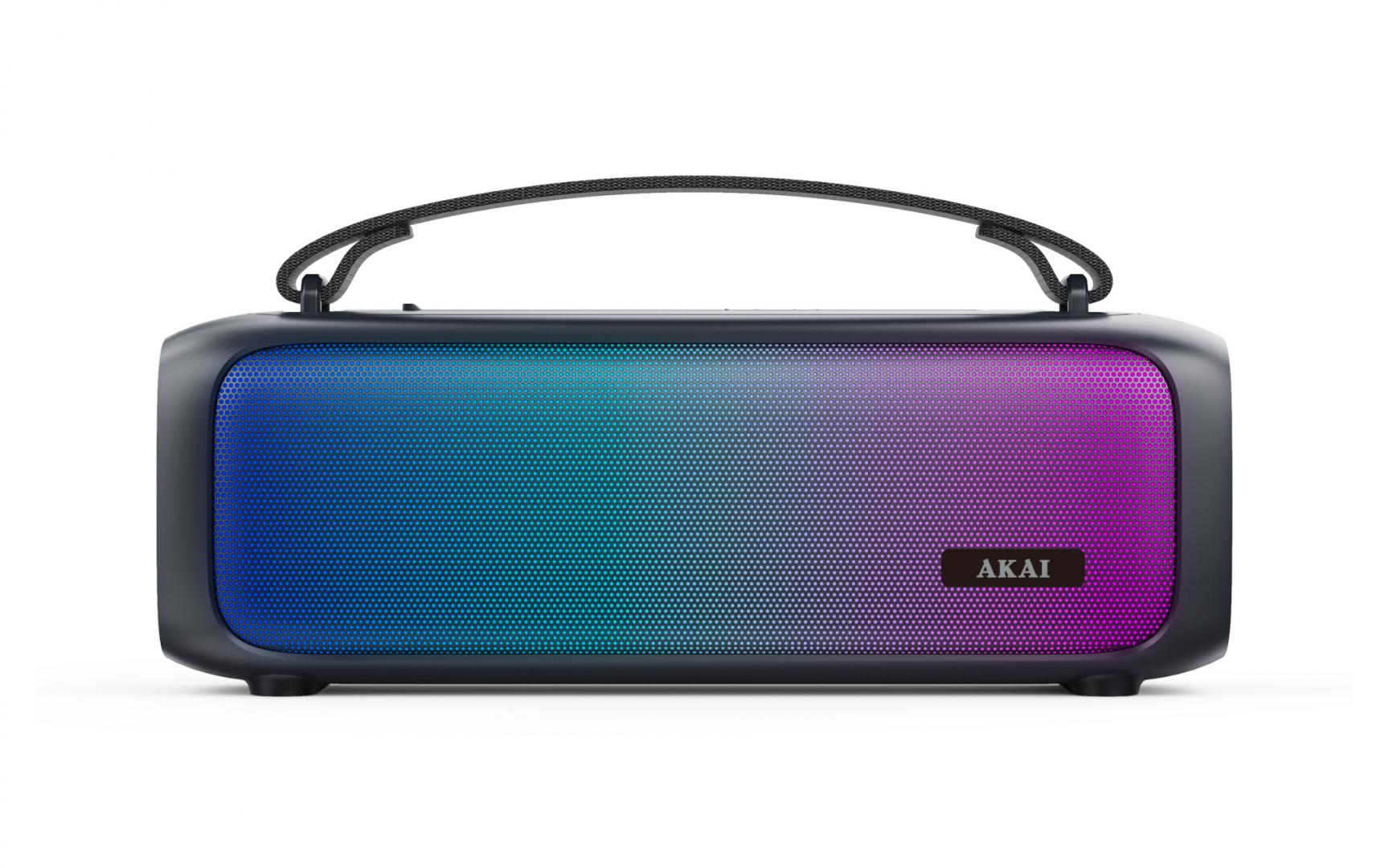 Boxa portabila AKAI ABTS-08BK, Bluetooth, Radio FM, USB, Aux-In, RGB, Negru 4 Boxa portabila AKAI ABTS-08BK, Bluetooth, Radio FM, USB, Aux-In, RGB, Negru - imagine 4