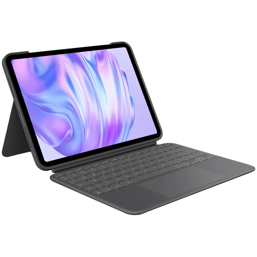 Husa cu tastatura pentru tableta, Logitech, compatibil cu iPad Pro, 11 inch, gri, 254.1×189.4×13.5mm