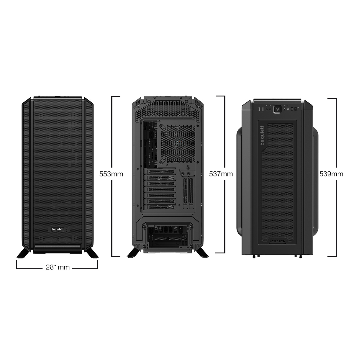 Carcasa be quiet! Silent Base 802, Mid-Tower, fara sursa, E-ATX, Black 2 Carcasa be quiet! Silent Base 802, Mid-Tower, fara sursa, E-ATX, Black - imagine 2