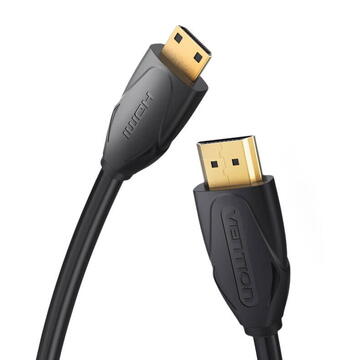 Cablu mini HDMI la cablu HDMI Vention VAA-D02-B150 1,5 m 4K 30Hz (negru)