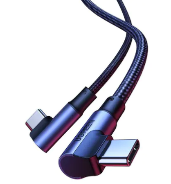 Cablu alimentare si date Ugreen, Fast Charging,, USB Type-C la USB Type-C 100W/5A Complete Angled 90° braided 1m, Negru 2 Cablu alimentare si date Ugreen, Fast Charging,, USB Type-C la USB Type-C 100W/5A Complete Angled 90° braided 1m, Negru - imagine 2