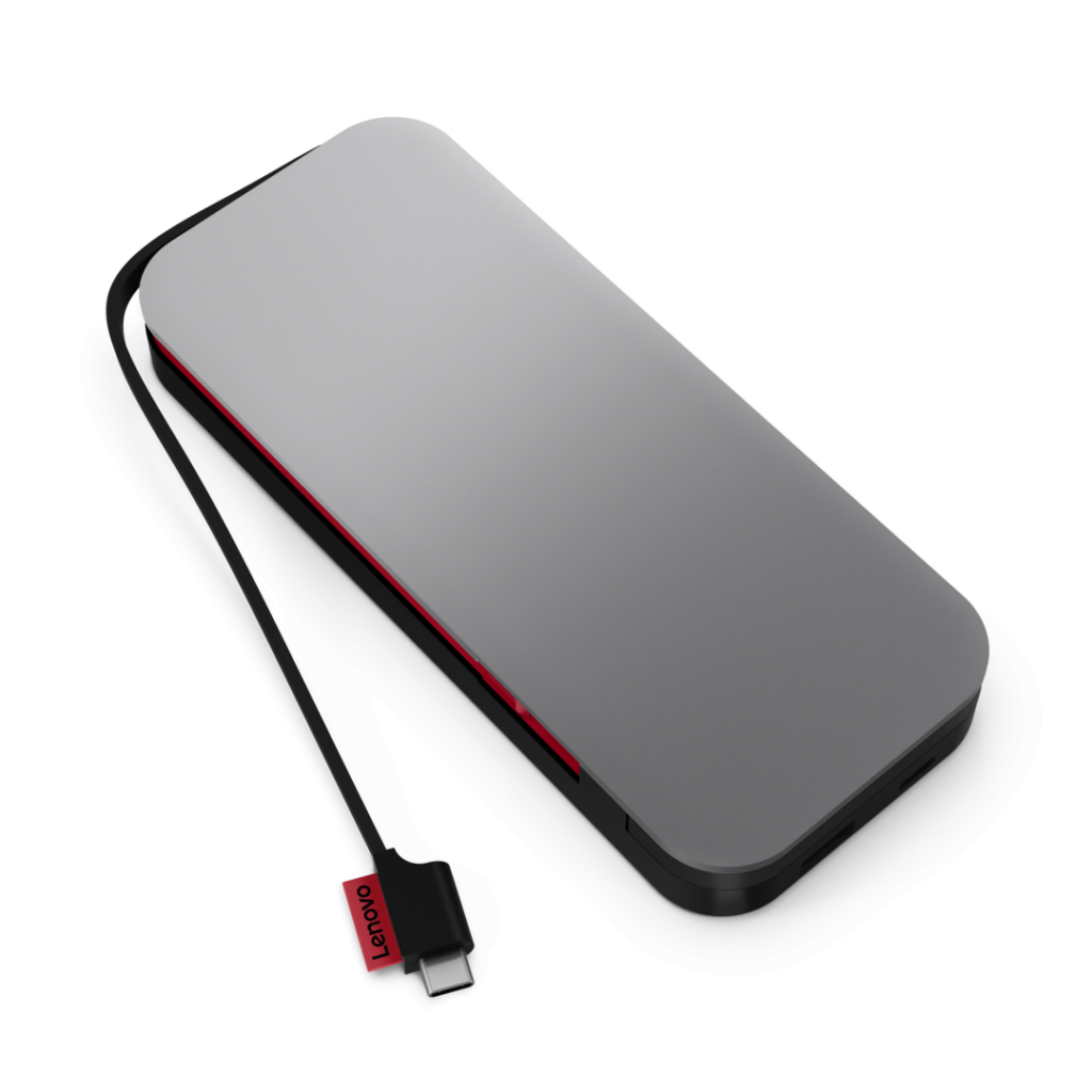 Baterie portabila Lenovo Go, 20000mAH, 1x USB-C, Thunder Black