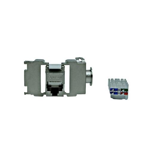 Modul RJ45 ecranat, cat 6 Class E, TOOLLESS LINE