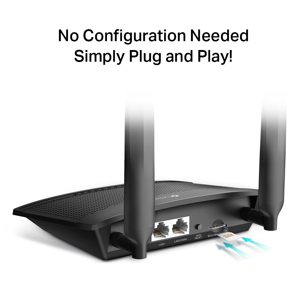 Router wireless TP-Link TL-MR100, N300, 4G LTE 3 Router wireless TP-Link TL-MR100, N300, 4G LTE - imagine 3