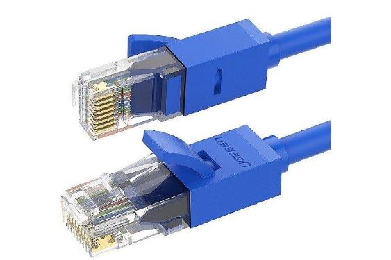 Cablu de retea rotund, UGREEN Ethernet RJ45, Cat.6, UTP, 15m (Blue)