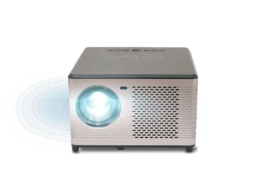 Videoproiector Acer AOPEN QF15a, 500 ANSI lumeni, FHD 1920* 1080, 16:9/ 4:3, Manual Focus, difuzor 2x5W, Bluetooth Wireless Audio, HDMI, USB,telecomanda, Crem