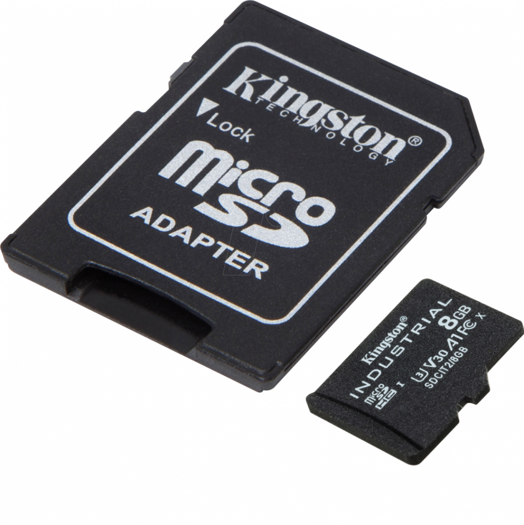 Card de memorie Kingston, 8GB SD, Cititor, Negru/gri