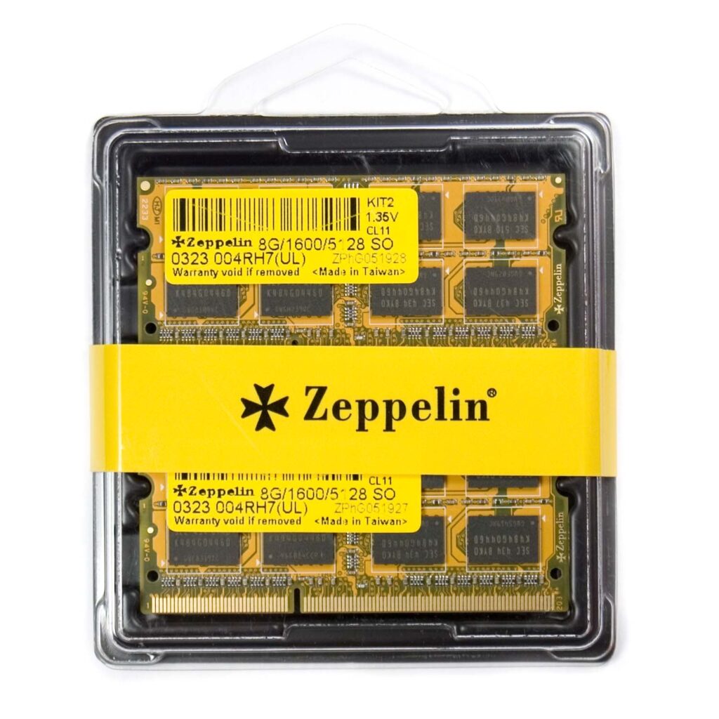 Memorie SODIMM Zeppelin, DDR3/1600 8GB (kit 2 x 4GB) low voltage, retail