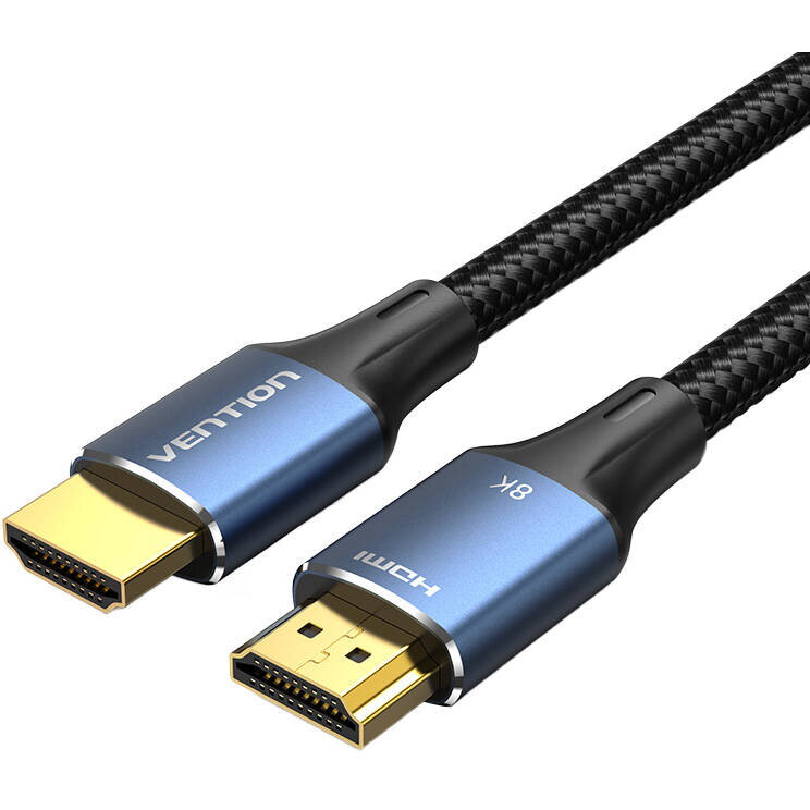 Cablu video HDMI 2.1 Vention ALGLH, 2m, 8K, 60Hz, 48 Gbps, Albastru 3 Cablu video HDMI 2.1 Vention ALGLH, 2m, 8K, 60Hz, 48 Gbps, Albastru - imagine 3