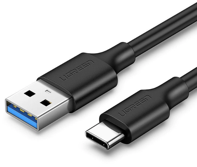 Cablu alimentare si date Ugreen, US184, Fast Charging Data Cable pt. smartphone, USB 3.0 la USB Type-C 5V/3A, 2m, negru