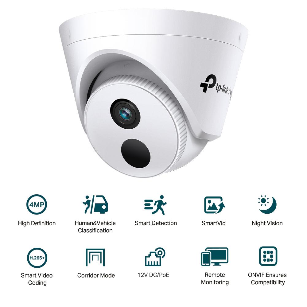 Camera de supraveghere TP-Link VIGI C440I(2.8mm), 4MP HD, PoE, detectare inteligenta, night vision, microfon integrat, suport ONVIF, control de la distanta 2 Camera de supraveghere TP-Link VIGI C440I(2.8mm), 4MP HD, PoE, detectare inteligenta, night vision, microfon integrat, suport ONVIF, control de la distanta - imagine 2
