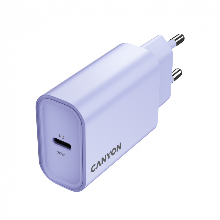 Incarcator retea CANYON CNE-CHA30CLPU OnCharge 30CL, 30 W, 1x USB Type-C PD Mov 3 Incarcator retea CANYON CNE-CHA30CLPU OnCharge 30CL, 30 W, 1x USB Type-C PD Mov - imagine 3
