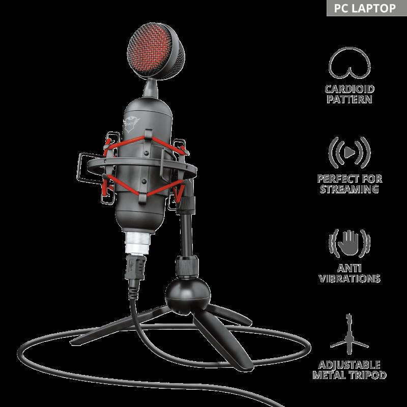 Microfon Trust GXT 244 Buzz cu fir, negr 2 Microfon Trust GXT 244 Buzz cu fir, negr - imagine 2