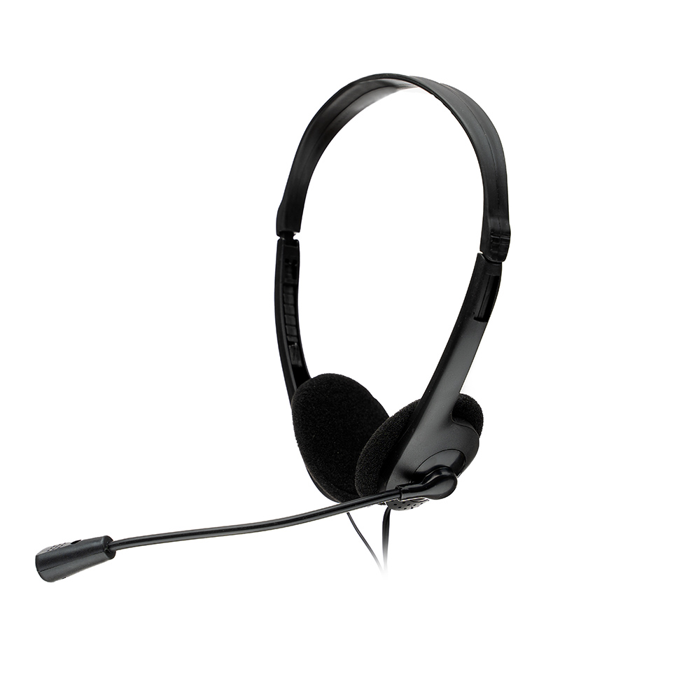 Casca cu microfon Spacer SPK-223, Stereo, 3.5 mm, Negru