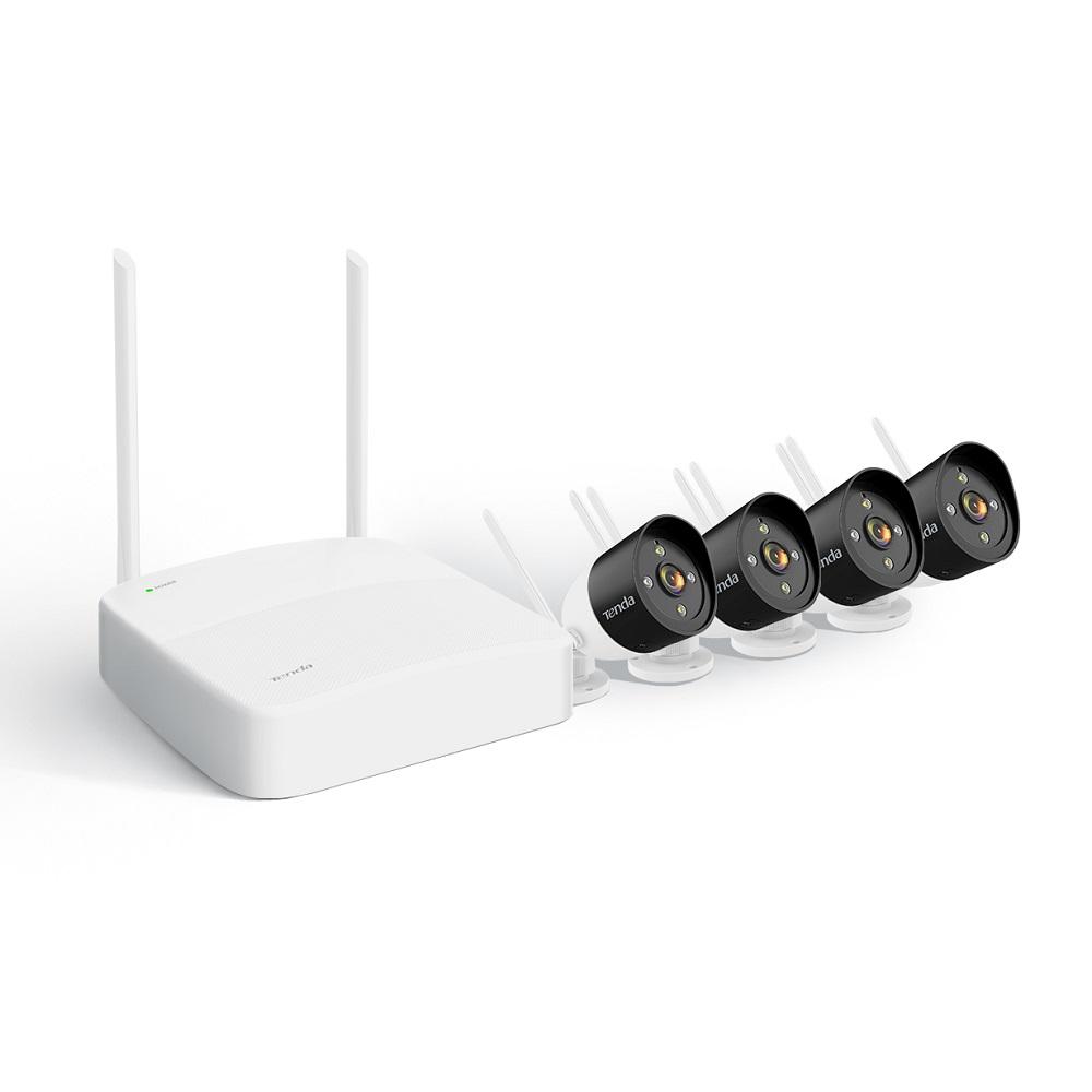 Kit supraveghere video wireless, NVR și 4 camere de exterior tube 3MP
