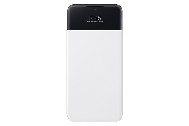 Husa de protectie Samsung S View Wallet Cover pentru Galaxy A33 5G, White