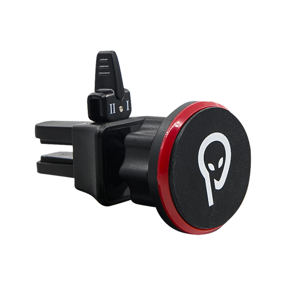 Suport auto magnetic Spacer, ventilatie prin clips magnetic 4 SuperMagneti N50 rotire 360, Negru