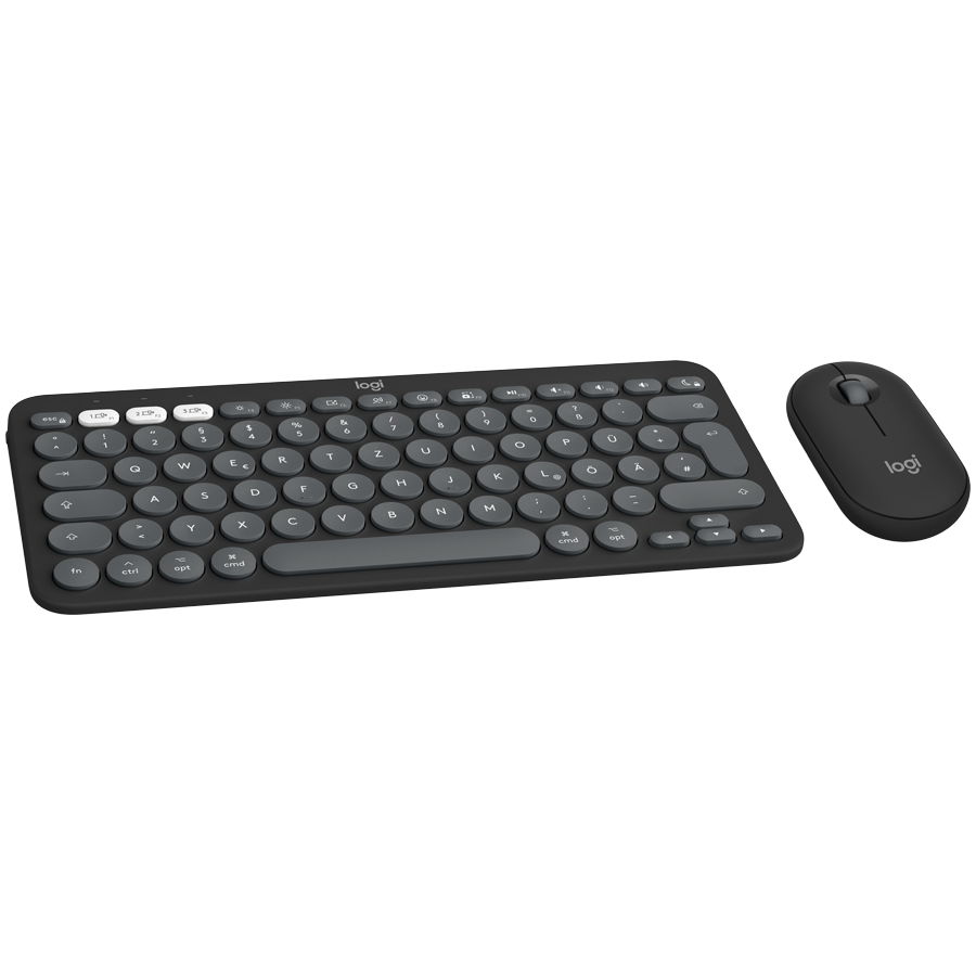 Kit tastatura + mouse Pebble 2 Combo for Mac, Tonal graphite