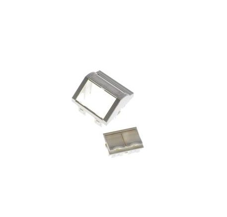 Modul Nexans LANmark, 2 porturi Snap-in RJ 45, nepopulat, Alb