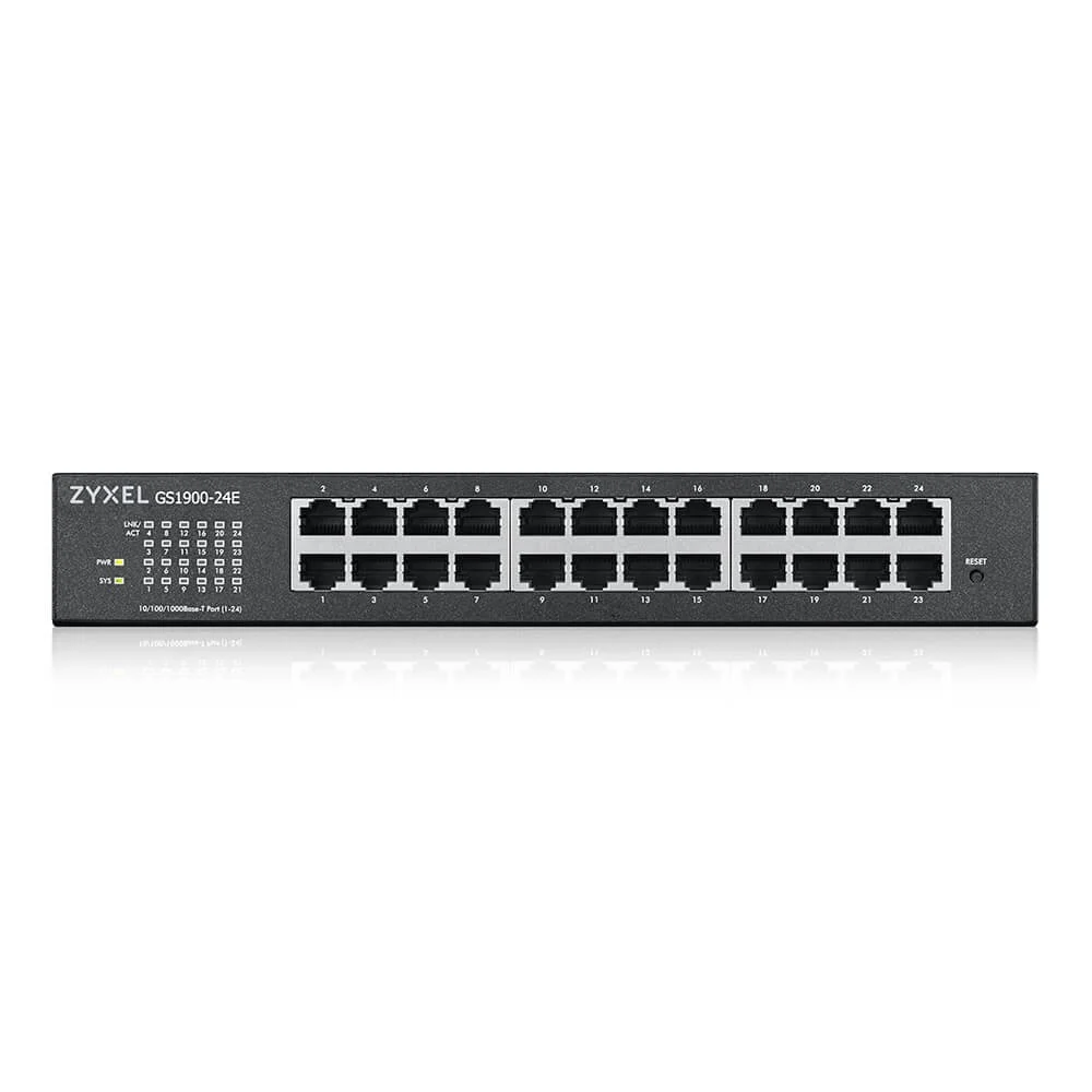 Switch ZyXEL Gigabit Web Smart GS1900-24E, 24-Port x 10/100/1000 Mbps, IPv6, Rackmount kit 3 Switch ZyXEL Gigabit Web Smart GS1900-24E, 24-Port x 10/100/1000 Mbps, IPv6, Rackmount kit - imagine 3