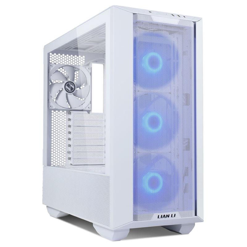 Carcasa lian li lancool iii e-atx mid-tower rgb alb pci-slots 8 preinstalled fans 4x 140 mm