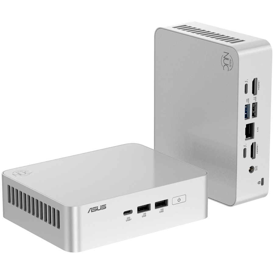 Calculator Barebone, ASUS, NUC 15 Pro Plus NUC15CRS, Intel Core Ultra 5 225H 1.7GHz Arrow Lake, no RAM, no Storage, Intel Arc 130T, Wi-Fi, Bluetooth, HDMI, no OS