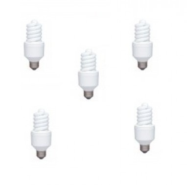 Set 5 becuri economice Panasonic EFD18E27HD-5, putere lampa 18W, echivalent pentru incandescenta 87W