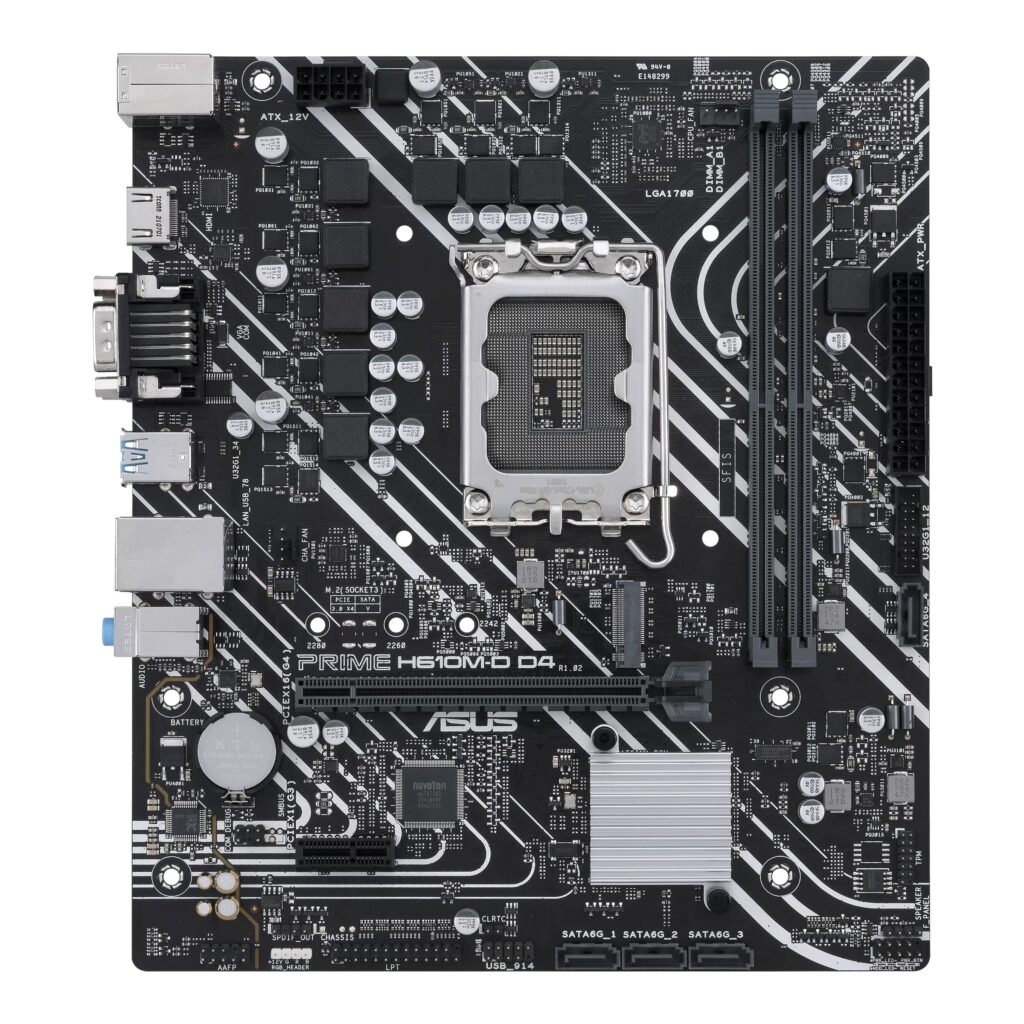 Placa de baza ASUS PRIME H610M-D D4, Socket 1700