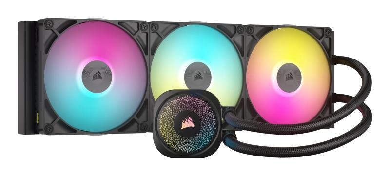 Răcire Procesor CORSAIR iCUE LINK TITAN 420 RX RGB AIO, 3 ventilatoare ARGB, negru, radiator 452mm