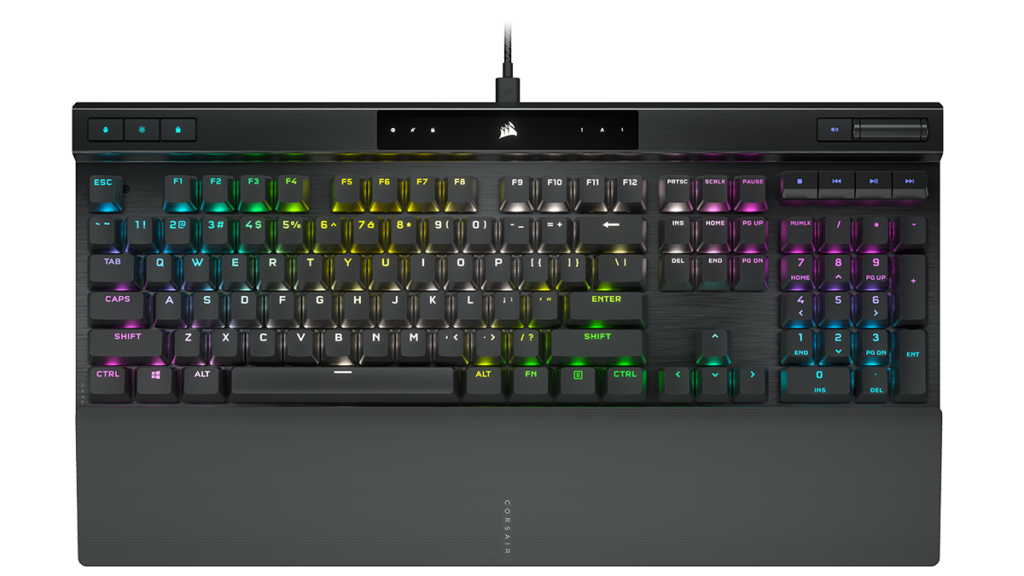 Tastatura Gaming Corsair K70 RGB PRO, CHERRY MX Red, Iluminare RGB, USB, Negru